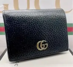 付属品あり!GUCCI 折り財布 マーモント 黒