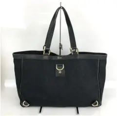 GUCCI グッチ GGキャンバス アビー トートバッグ ブラック ブランド