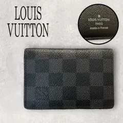 美品 LOUIS VUITTON ルイヴィトン ダミエ カードケース ブラック