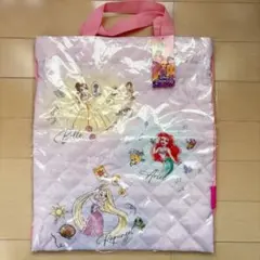 ディズニープリンセス 手提げ袋 薄紫