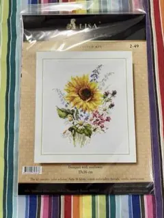 ALISA クロスステッチキット　Bouquet with sunflower