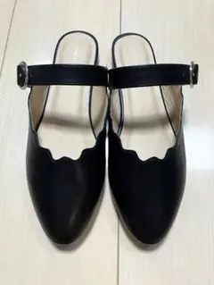新品 merlot plus ブラック フラット パンプス