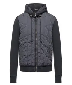✨11月限定✨DIESEL キルティング中綿スウェットパーカー黒M