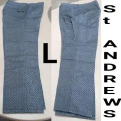 St ANDREWS セントアンドリュース　ゴルフパンツ　総柄