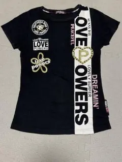 LOVE POWERS ブラック Tシャツ 150サイズ
