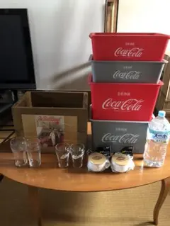 コカコーラ 収納箱 グラス セット