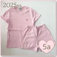新品未使用 プチバトー 半袖パジャマ 5ans ミラレ