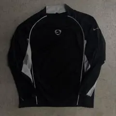 00s Nike ラグランスリーブ サッカーシャツ ピステ M ブラック
