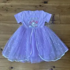 My Melody 半袖ワンピース 紫
