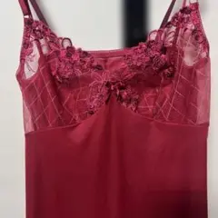 ワコール　キャミソール　スリップ　レッド
