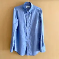 UNIQLO スリムフィット ノンアイロンシャツ ブルー Mサイズ