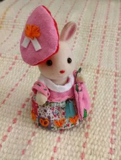 ㊽シルバニアファミリーハンドメイド服 女の子用ワンピース 帽子 鞄セット