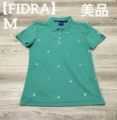 【美品✨】FIDRA レディース　ゴルフウェア　ポロシャツ　グリーン　M