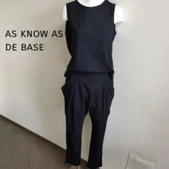 【アズノゥアズ】 ノースリーブ パンツセットアップ　ブラック　タンクトップ