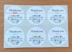サンキューシール⑯＊48枚セット＊組み合わせ可 ありがとうございましたシール
