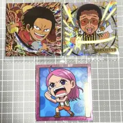 ワンピースシールウエハース12 ロジャー、ボルサリーノ、ボニーセット