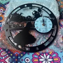 ディズニー シルエットクロック 掛け時計 不思議の国のアリス 新品