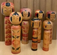 こけし 蔵王高湯系など…7体セット