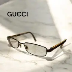 最安値❣️GUCCI グッチ　 ブラウンフレーム メガネ