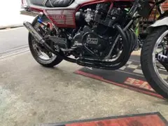 ホンダCBX400F CBR400F ステンレス手負け　サタケ マフラー ホンダ CBX400F 新型 サタケ 手曲げステンレスマフラー 45パイ
