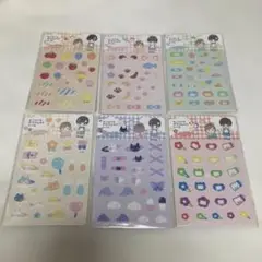 ☆セリア ぬいぐるみ小物 デコフェルトシール 6種セット☆