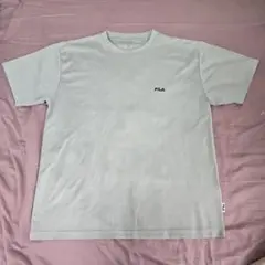 【FILA】 ライトグレー Tシャツ メンズLL