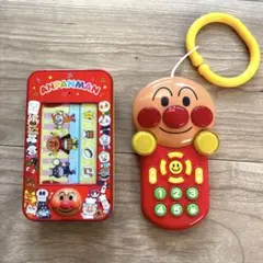 アンパンマン 音楽ボタン付きキャラクター玩具　スマホ　携帯