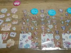 サンリオ　キャラクターズ　ぷくっと、ぷっくりキラキラ　シール　4点セット＋おまけ