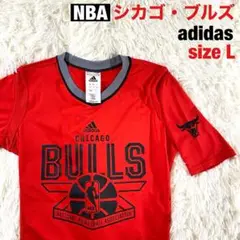 【NBA】シカゴ・ブルズ adidasコラボTシャツ Lサイズ