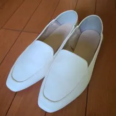 らくっション　撥水フィット　パンプス　白　L グローバルワーク