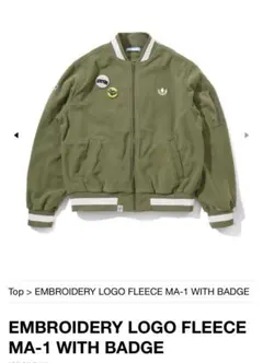EMBROIDERY LOGO FLEECE MA-1 WITH BADGE
