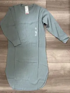 UNIQLO ワッフルクルーネックワンピース