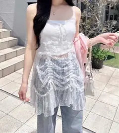 INGNI レースドロストキャミチュニック Mサイズ
