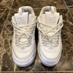 【FILA×BE:FIRST】厚底スニーカー ホワイト 23cm