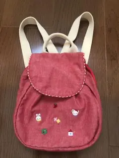 ファミリア　リュック　女の子　赤