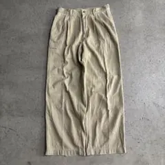 90's 紺タグ OLD UNIQLO チノタックワイドパンツ ベージュ 79