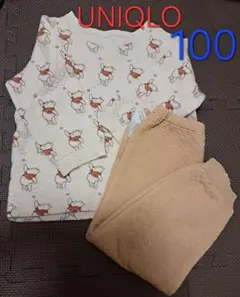 UNIQLO　キルトパジャマ　プーさん　100