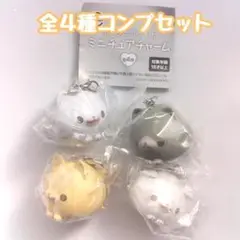 A-77　コンプ　ポメラニアンもち ミニチュアチャーム　全4種　ガチャ　犬　いぬ