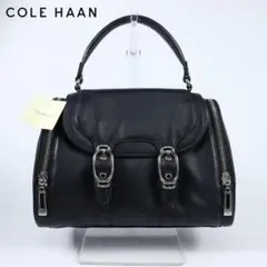 未使用　Cole Haan コールハーン　ハンドバッグ　黒　レザー　本革