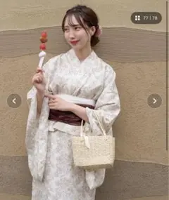 最終値下げ【AmbreNeige】浴衣セット ワンピースと2way  新品未開封 Ambre Neige 2way浴衣セット（WEB限定） - メルカリ
