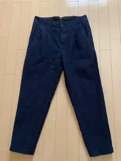 MOJITOモヒート gulfstream pants リネンウールM MOJITO (モヒート) GULF STREAM PANTS [NAVY]