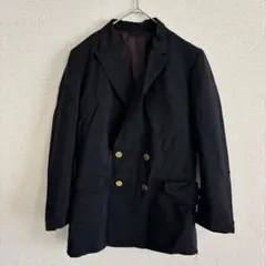エース テーラードジャケット S ダブルボタン ダブルブレスト ブレザー 黒