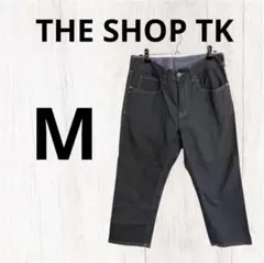 F0218　【THE SHOP TK】 コットンパンツ　M　ネイビー