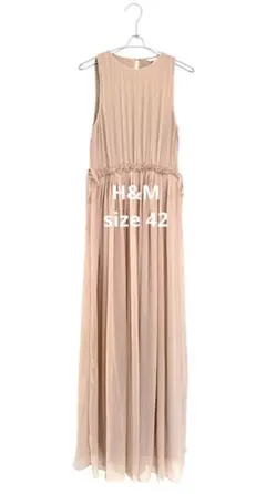 H&M ノースリーブマキシドレス ロングワンピース サイズ42