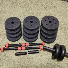 【送料込み】ダンベル 20kg セット バーベル 腹筋ローラーのおまけ付き
