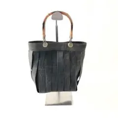 GIGEI ギゲイ 古秋染 バンブーハンドル ハンドバッグ 柿渋 和バッグ 着物