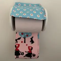 ◆SALE◆トイレットペーパーホルダーカバー　赤ずきんちゃん柄　ハンドメイド