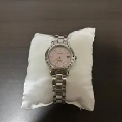 【動作品】CITIZEN wicca ウィッカ　レデイース腕時計　ピンク　箱なし