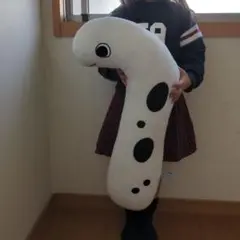 抱き枕 白地に黒のチンアナゴ