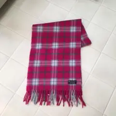 バーバリーカシミヤチェックマフラー